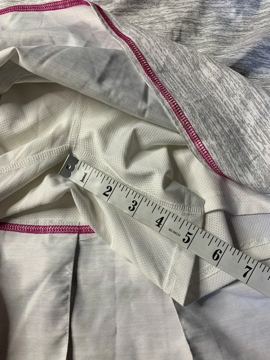 Adidas ClimaCool Heathered Grey & Pink Tennis Golf Skort - Size 12 - Picture 8 of 9